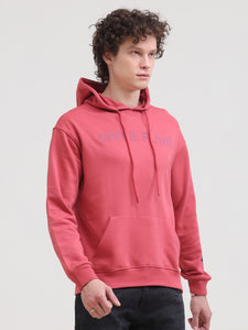 Kangaroo Pockets Loop Knit Hoodie