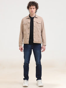 Overdyed Regular Fit Twill Denim Jacket