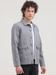 Overdyed Regular Fit Denim Casual Jacket