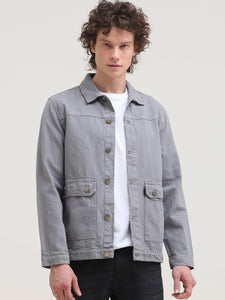 Overdyed Regular Fit Denim Casual Jacket