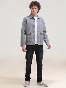 Overdyed Regular Fit Denim Casual Jacket