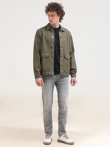 Overdyed Regular Fit Denim Casual Jacket