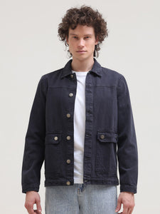 Overdyed Regular Fit Denim Casual Jacket