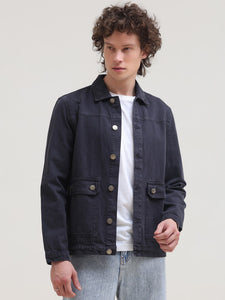 Overdyed Regular Fit Denim Casual Jacket