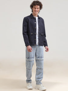 Overdyed Regular Fit Denim Casual Jacket