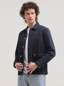 Overdyed Regular Fit Denim Casual Jacket