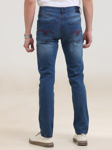 Standard Straight Fit Mid Rise Denim Jeans