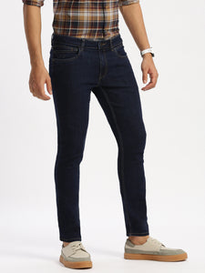 Slim Fit Mid Rise Dark Navy Jeans