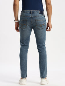 Slim Fit Mid Rise Light Navy Jeans