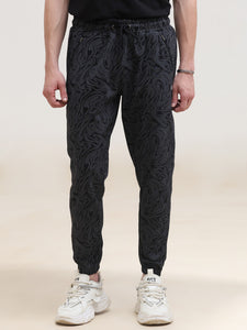 Loop Knit Cotton Printed Jogger