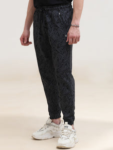 Loop Knit Cotton Printed Jogger