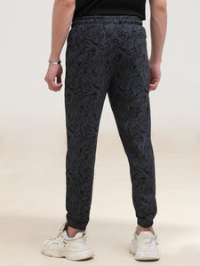 Loop Knit Cotton Printed Jogger