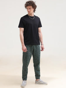 Loop Knit Cotton Printed Jogger