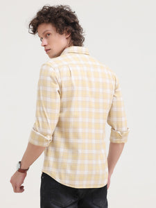 Double Pocket Cotton Melange Shirt