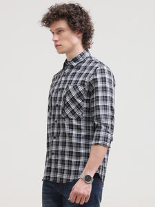 Secured Front Pocket Button Down Shirt