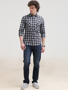 Secured Front Pocket Button Down Shirt