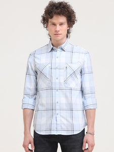 Secured Front Pocket Button Down Shirt