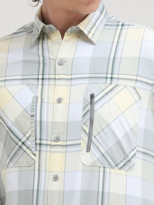 Secured Front Pocket Button Down Shirt