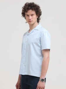 Cuban Collar Regular Fit Short Sleeve Shirt