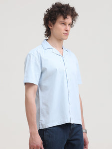 Cuban Collar Regular Fit Short Sleeve Shirt