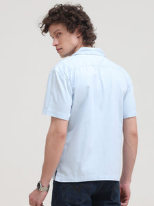 Cuban Collar Regular Fit Short Sleeve Shirt