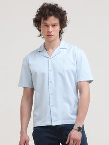 Cuban Collar Regular Fit Short Sleeve Shirt