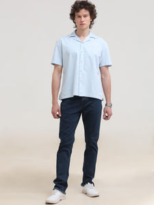 Cuban Collar Regular Fit Short Sleeve Shirt