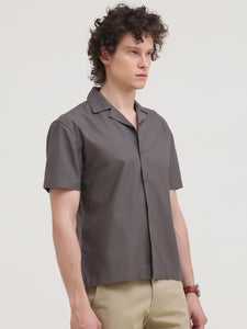 Cuban Collar Regular Fit Short Sleeve Shirt