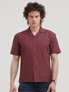 Cuban Collar Regular Fit Short Sleeve Shirt