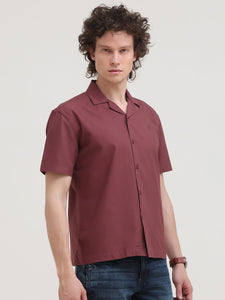 Cuban Collar Regular Fit Short Sleeve Shirt