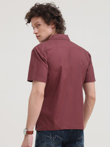 Cuban Collar Regular Fit Short Sleeve Shirt