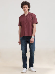 Cuban Collar Regular Fit Short Sleeve Shirt