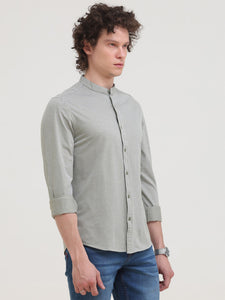 Jacquard Slim Fit Button Down Shirt