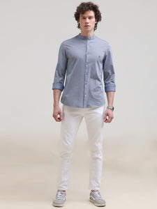 Jacquard Slim Fit Button Down Shirt