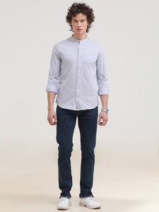 Jacquard Slim Fit Button Down Shirt