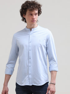 Jacquard Slim Fit Button Down Shirt