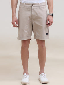 Regular Fit Woven Solid Short