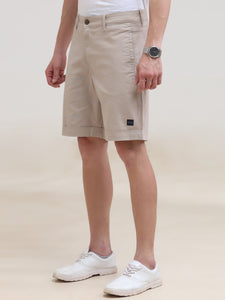 Regular Fit Woven Solid Short