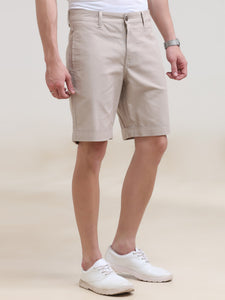 Regular Fit Woven Solid Short