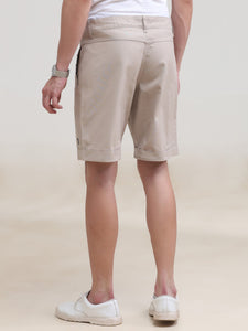 Regular Fit Woven Solid Short