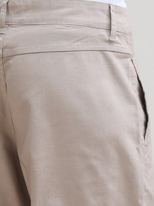 Regular Fit Woven Solid Short