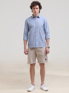 Regular Fit Woven Solid Short