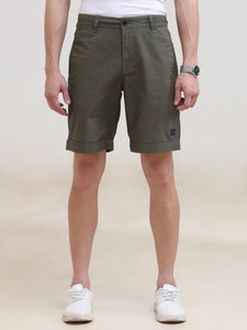 Regular Fit Woven Solid Short