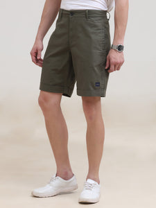 Regular Fit Woven Solid Short