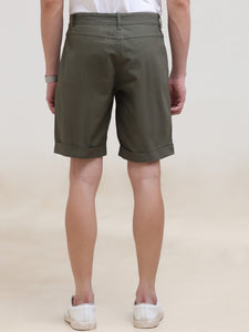 Regular Fit Woven Solid Short