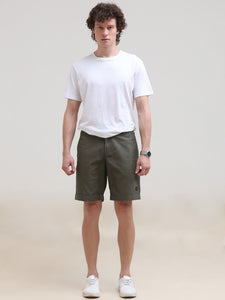 Regular Fit Woven Solid Short