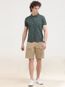 Regular Fit Woven Cotton Short