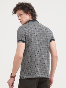 Jacquard Slim Polo T-Shirt