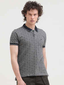 Jacquard Slim Polo T-Shirt