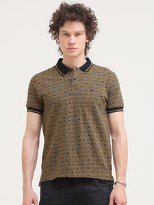 Jacquard Slim Polo T-Shirt